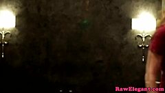 Hey, check out this classy cougar chatting with the lucky room service guy