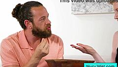 Want wet nuru with tits rub, Brad?