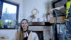 I love when my naughty submissive neighbor gives me the best anal pov with gaping orgasm.