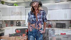 Oh wow that fishing rod ritual really worked now blonde gets pounded by huge girthy cock