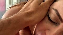 the blonde beauty swallows piss in a mega compilation of fluids and deepthroat actions with monster cocks