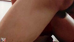 french amateur in leather dress red satin bra thong panties lingerie hints at rimjob blowjob pussy fucking dirty talk cumshots