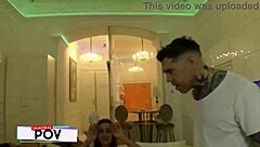 Why double team curvy ukrainian supermodel josephine with big natural tits and fat pussy lips in mmf threesome at the new condo?