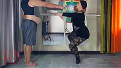 spank that ballerina's ass hard punish the bad dancer regina noir as teacher fucks mouth and pussy in studio