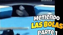 seductive latina tempts with huge tits licking and big ass blowjob in mexican cougar action