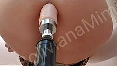 Latina Fucks Pussy And Ass With Sex Machine