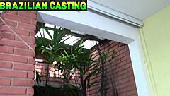 Seductive Brazilian Latina Angel Baronesa Debuts In Casting With Big Ass Blowjob Temptation