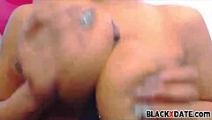 Big tits ebony beauty teases in high definition with her stunning boobs on display