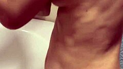 beautiful busty married woman poses nude before intimate encounter with clean nipples