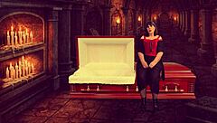 granny vampyra gets fingered and licked by her companion until climax