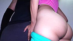 Wow, ripped her leggings for intense anal pounding until creampie drips out!