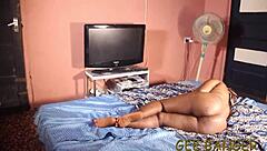 hot ebony stepmom demands harder fucking from me with her huge tits and big ass in interracial doggystyle