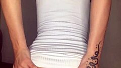 Nerdy Latina transsexual enjoys solo play in intriguing encounter