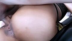 Pretty tight college girl enjoys a creampie after her school class ends