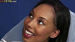 omg ebony bride in wedding dress jerks old cock with bff in cfnm 3some!