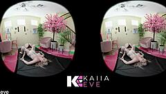 Mean sorority girls bully each other with wedgies and face sitting in VR