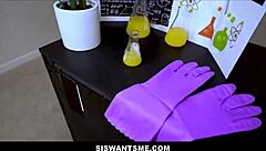 Skinny cheerleader and hot milf share big dick in intriguing threesome