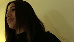 why does big titty brunette corra get fucked hard with toys and facial in her first intriguing casting session