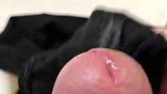 Placing Cock On Girlfriend's Dirty Panties For Naughty Fun