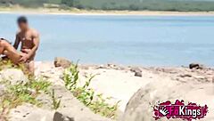 Natali Quinn Drilled Doggystyle Next to Beach in Voyeur Scene