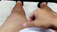 I came so hard after catching my girlfriend masturbating wildly in the bathroom with her juicy pussy