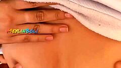 subtle hints of a young colombian latina getting intimate with her neighbor at a party