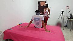 my stepsister brought this gorgeous indian woman over for a custom erotic dance in lingerie, but i got so thrilled my penis stayed soft