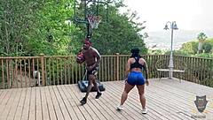 Who knew a basketball game could turn into Rome Major pounding Monica Santhiago's big ass and tits with his monster cock?!