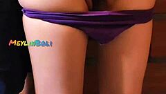 subtle hints of a young colombian latina getting intimate with her neighbor at a party