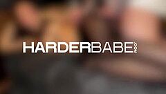 ripping her fishnet leggings and pounding that big ass brunette in rough cowgirl riding like a total slut 😈🔥