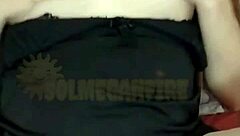 Pregnant Bitch Masturbates Wildly With Dildo In Bed