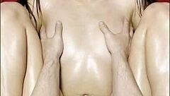 Get ready for pretty pink pussy getting tantric massage then ROUGH sex with Aria Sloane!