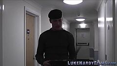 Tattooed British babe rides hard cock in costume for intense hardcore action