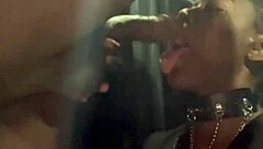 Oh My God, Dive Into This Intense Throat Training With Submissive Ebony Petite Taking Massive Cock Deep!