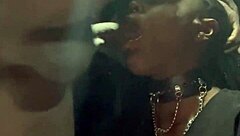 Oh My God, Dive Into This Intense Throat Training With Submissive Ebony Petite Taking Massive Cock Deep!