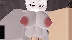 Intense virtual encounter with eager adult fan leads to multiple climaxes inside