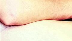 Japanese 18 yo petite amateur teen with big tits and ass masturbates solo outdoors in public construction site close up