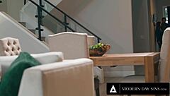 Modern-day sins - cuckold milf lexi luna watches husband fuck babysitter serena hill roughly