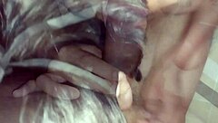 I got my hot latina in panties all wet and horny, pounding her amateur pussy until she moans