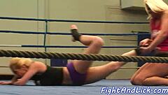 glam babes wrestling orally