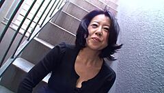 Intriguing Asian Brunette Junko Sakashita Teases With Boobs On Street Before Solo Masturbation And Toy Play