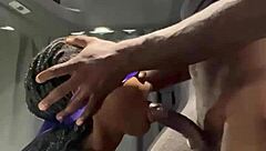 i got a hot facial as kookiie with that big black cock