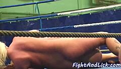 glam babes wrestling orally