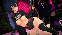 Hey, check out this hardcore foot action with belle and wise in zenless zone zero fun.