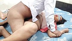 sexy ex girlfriend gets fucked passionately by boyfriend in homemade bedroom session with natural tits