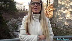 hey, check out this public agent banging a sexy teacher with perfect body outdoors to full satisfaction