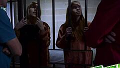 Summer and Ava dive into wild hardcore action with a massive cock pounding them relentlessly!