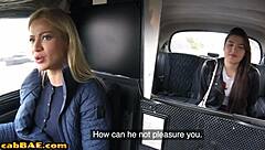 I uh, love when busty European babe does pussylicking to cabbie on backseat with fingering and toys.