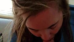 I feel overwhelmed as blonde sucks hung stud with choking and gagging until explosive cumshot