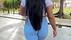 Morning walk for fans of leggings and tight gym clothes with my VIP full of sensual videos and photos